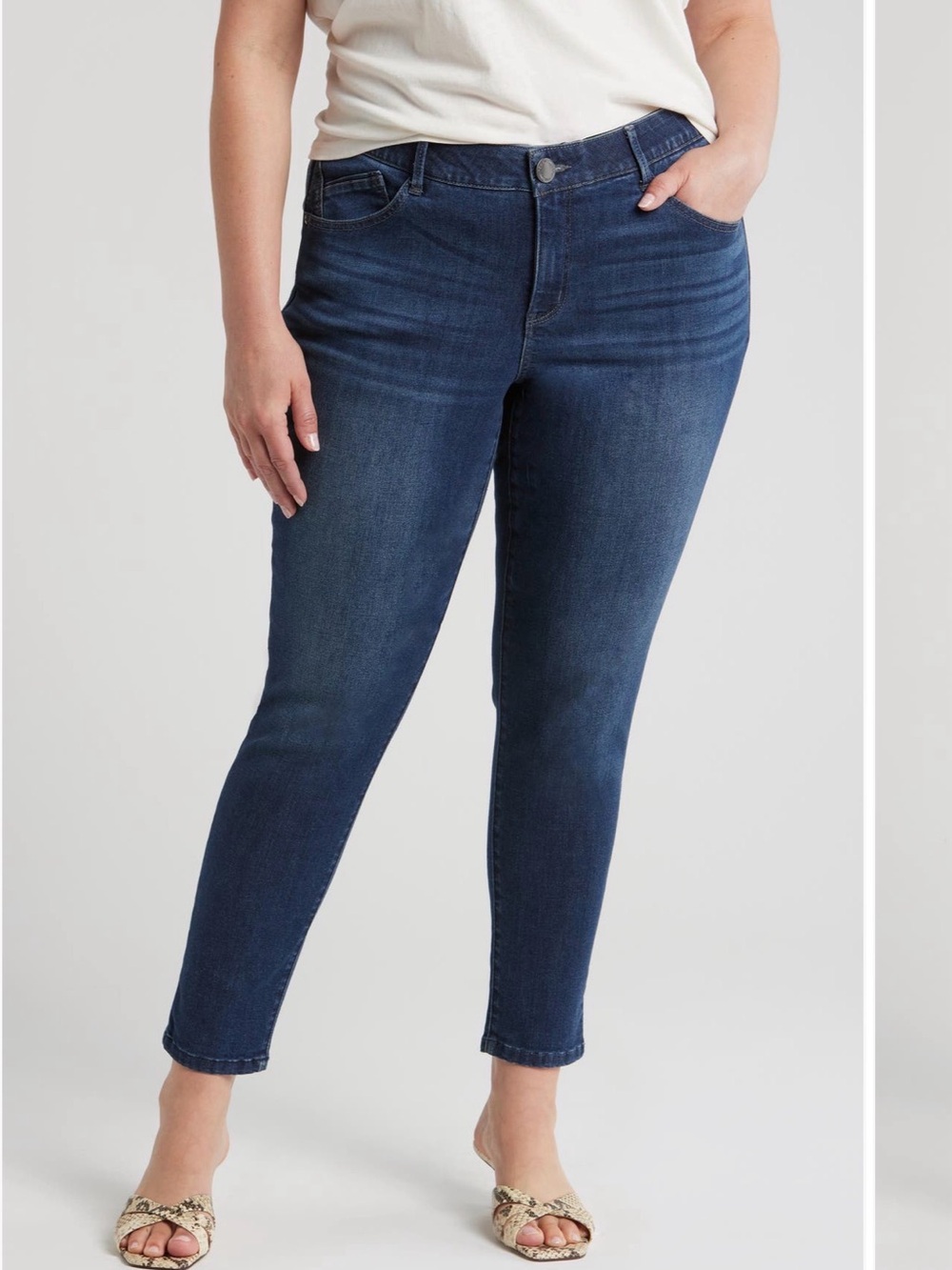 Wit & Wisdom Dark Indigo Ankle Jeans